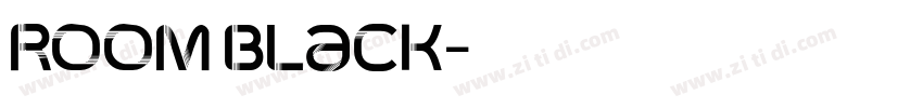 Room Black字体转换